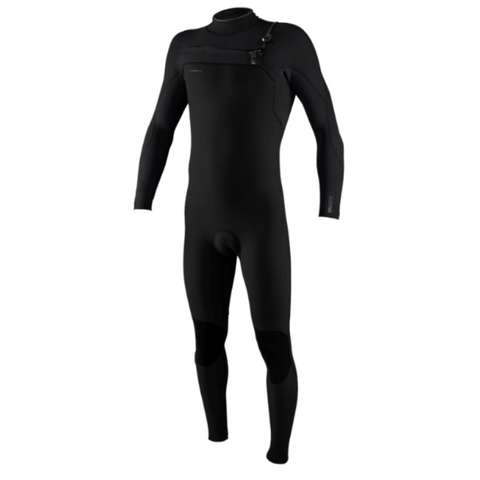 Black wetsuit on a white background