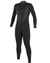 Black neoprene wetsuit made by Oneill designed for women