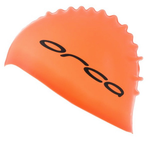 Orca Silicone Swim Cap Orange