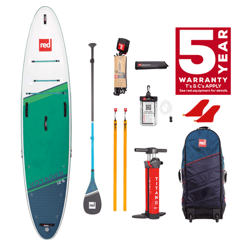 Red Paddle Co Voyager 12'6 Prime Paddleboard Package