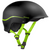Black helmet with green trim for whitewater kayaking and rafting made by Palm Equipment